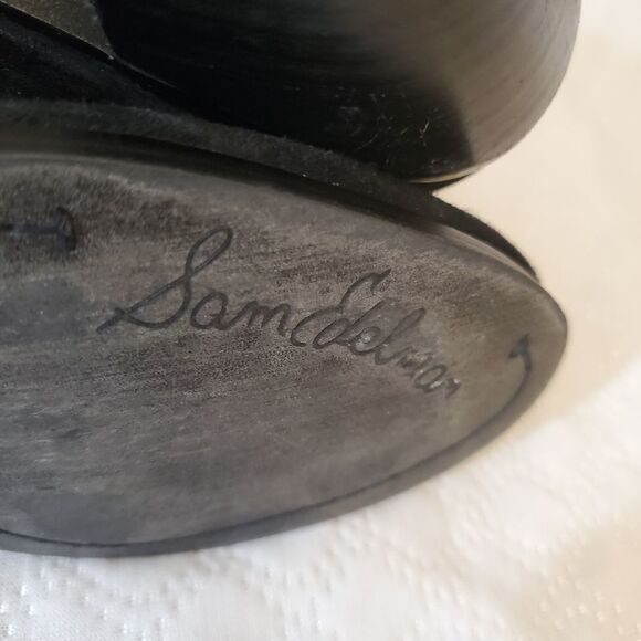 Sam Eldeman Louie Fringe Black Bootie Size 6.5 - Picture 11 of 12